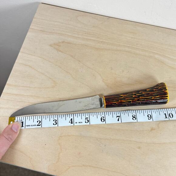 VTG Westall Richardson Sheffield England Carving Set 3 Bakelite Antler Handles - Picture 13 of 13